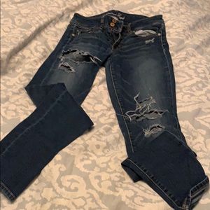 American eagle ripped jeans